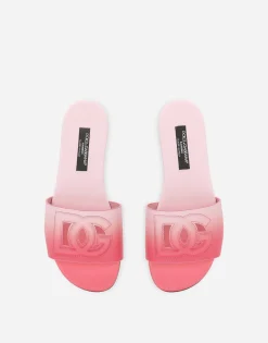 Printed calfskin sliders