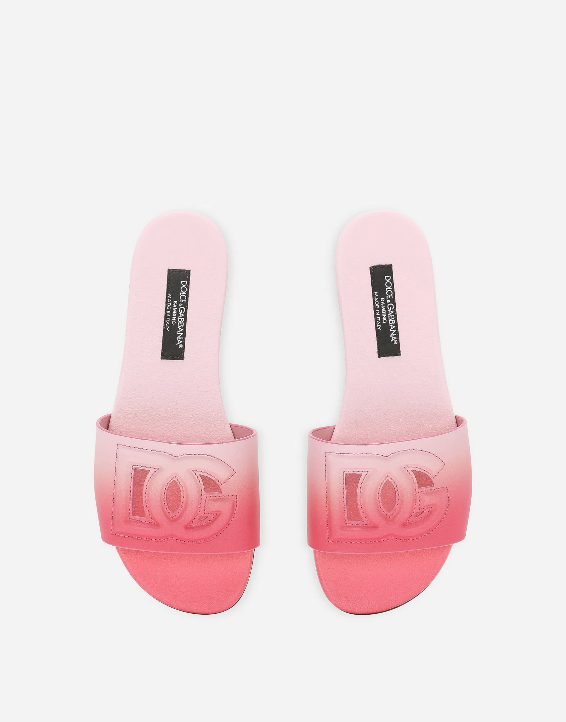 Printed calfskin sliders