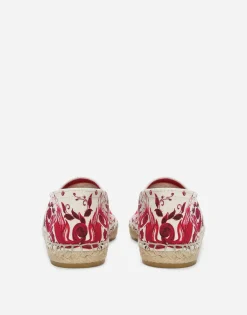 Printed canvas espadrilles
