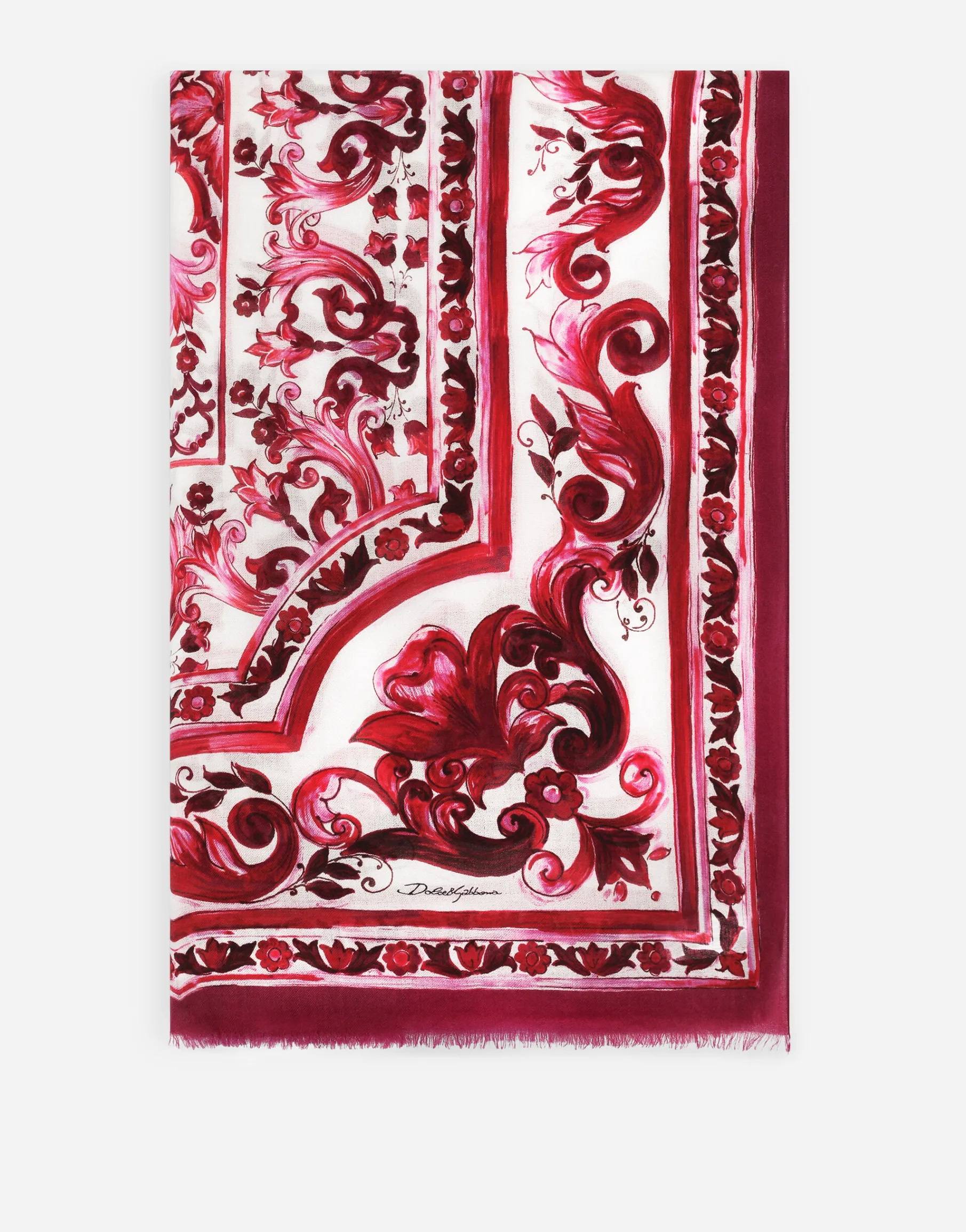 Printed cashmere and modal scarf (135 x 200)