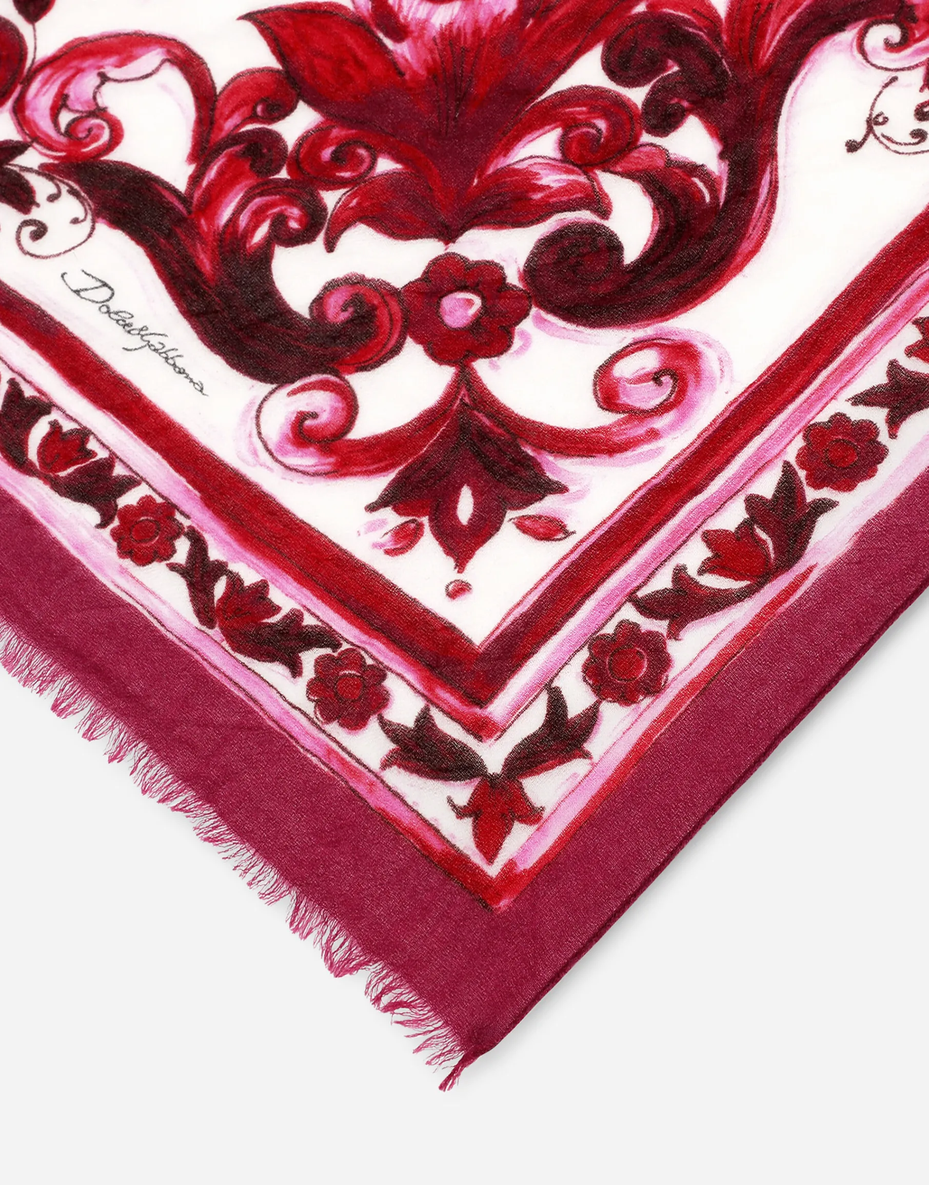 Printed cashmere and modal scarf (135 x 200)