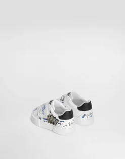 Printed lambskin Portofino Light sneakers