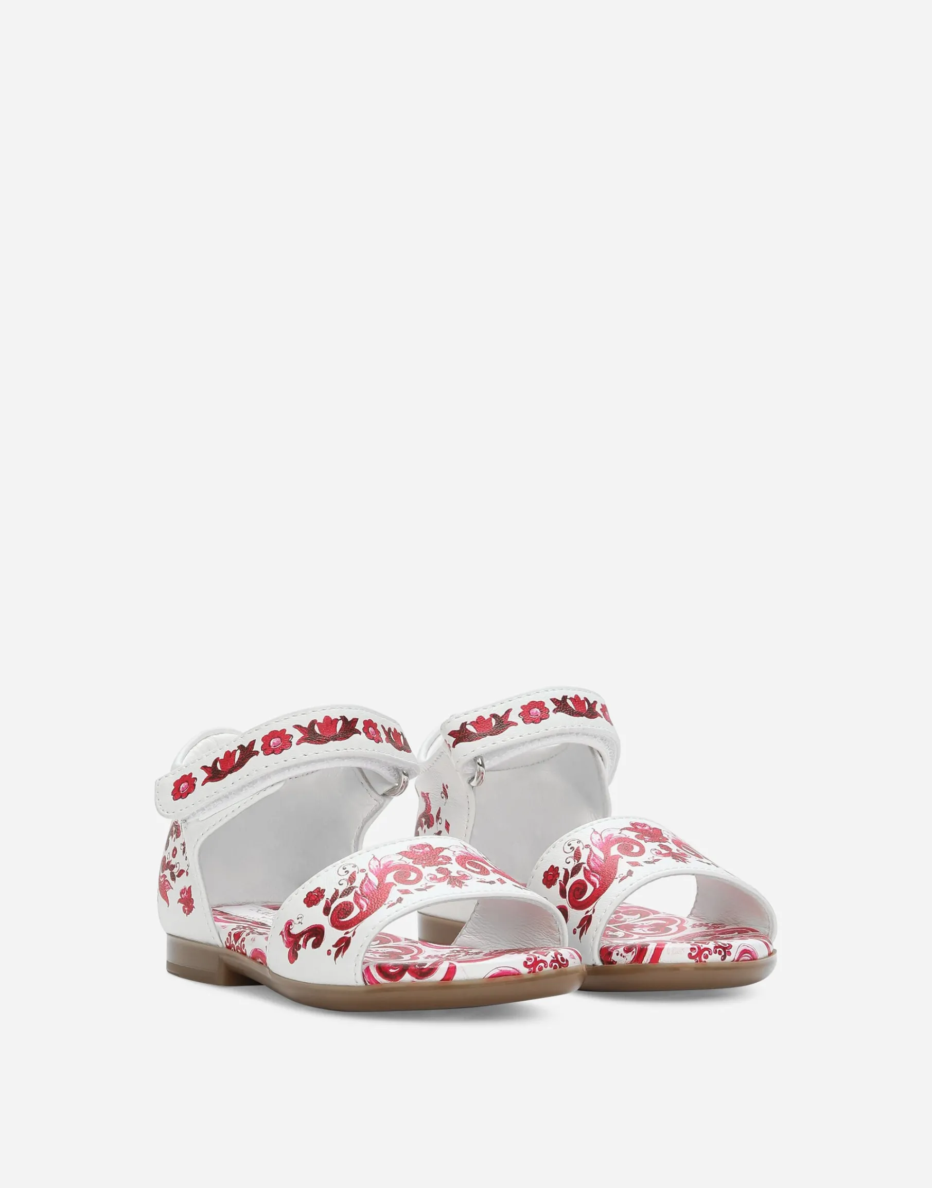Printed nappa lambskin sandals