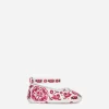 Printed nappa leather ballet flats