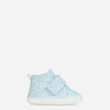 Printed nappa leather mid-top sneakers