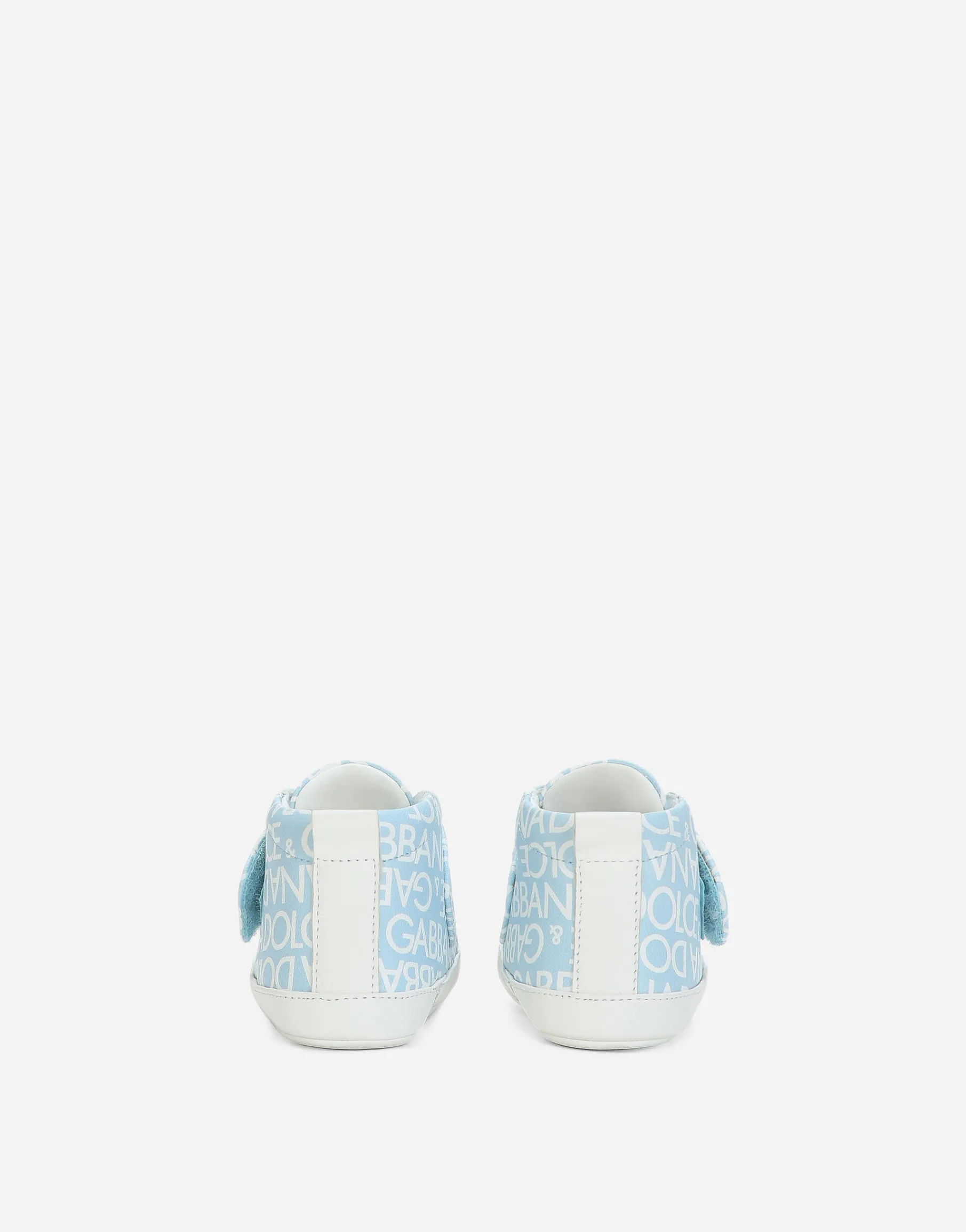Printed nappa leather mid-top sneakers
