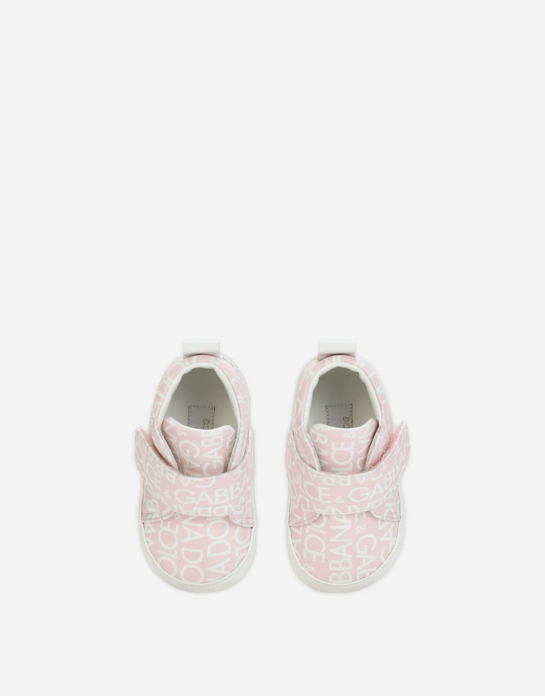 Printed nappa leather mid-top sneakers