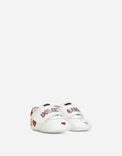 Printed nappa leather sneakers