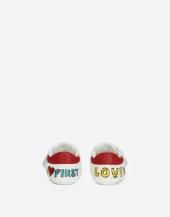 Printed nappa leather sneakers