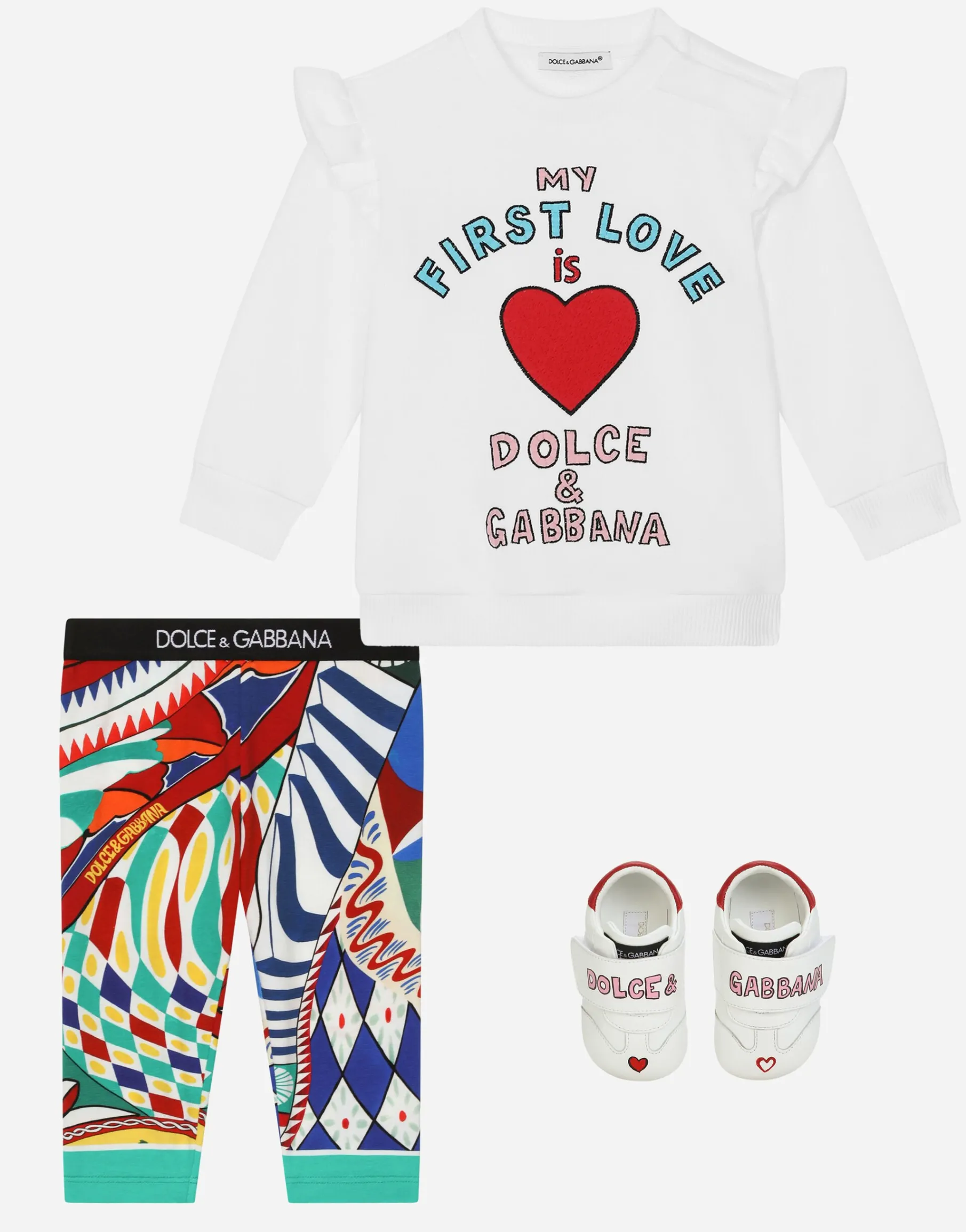Printed nappa leather sneakers