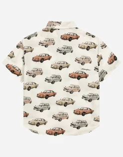 Printed poplin shirt