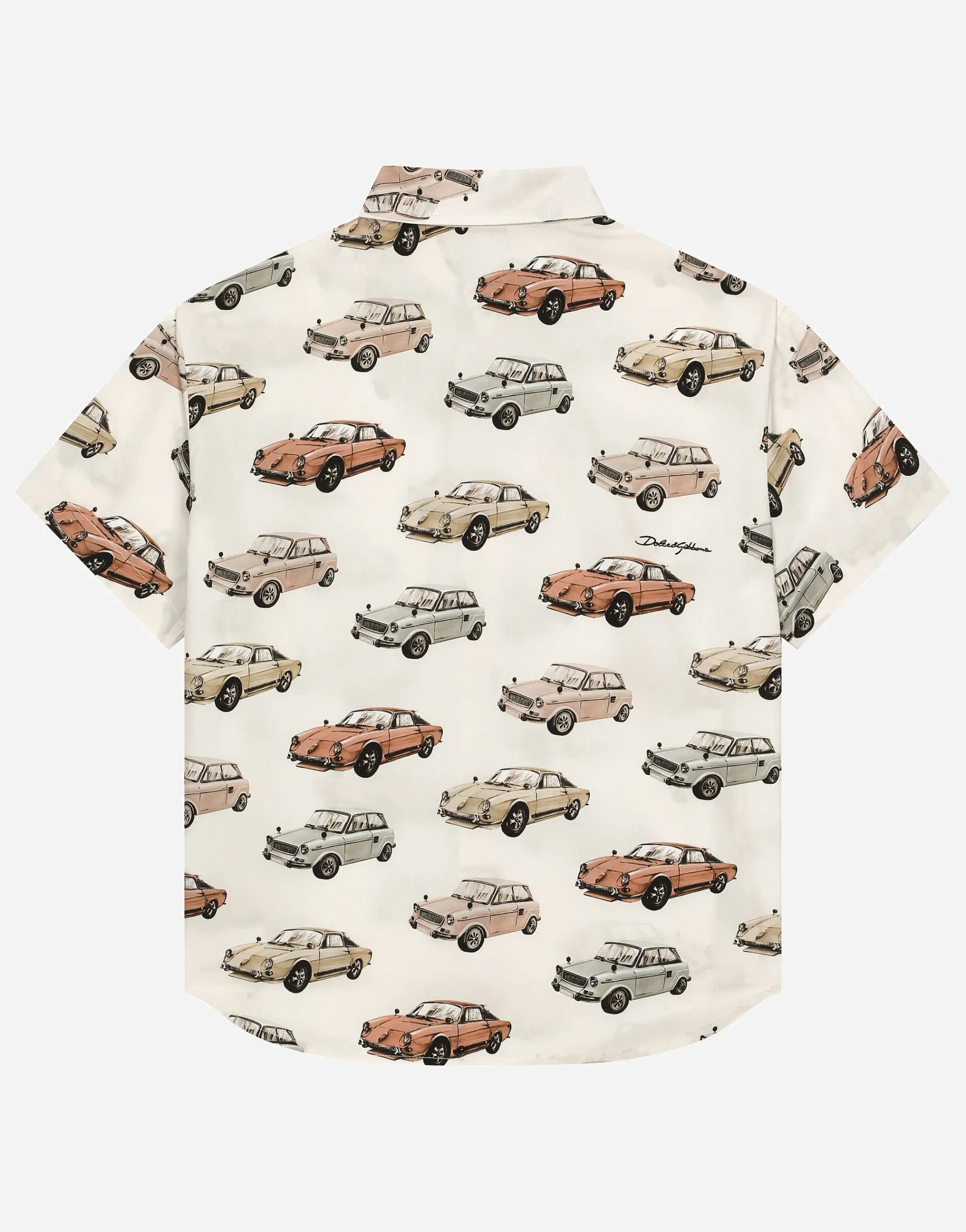 Printed poplin shirt