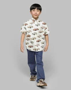 Printed poplin shirt