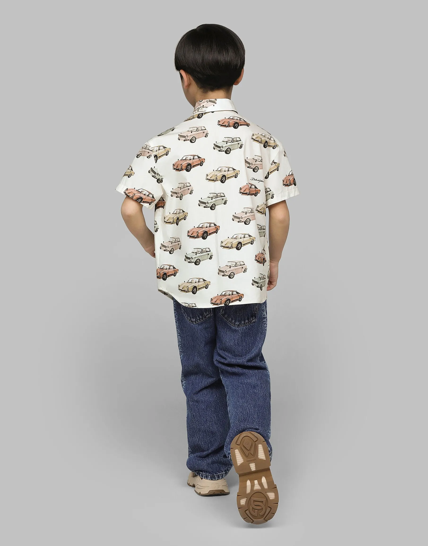 Printed poplin shirt