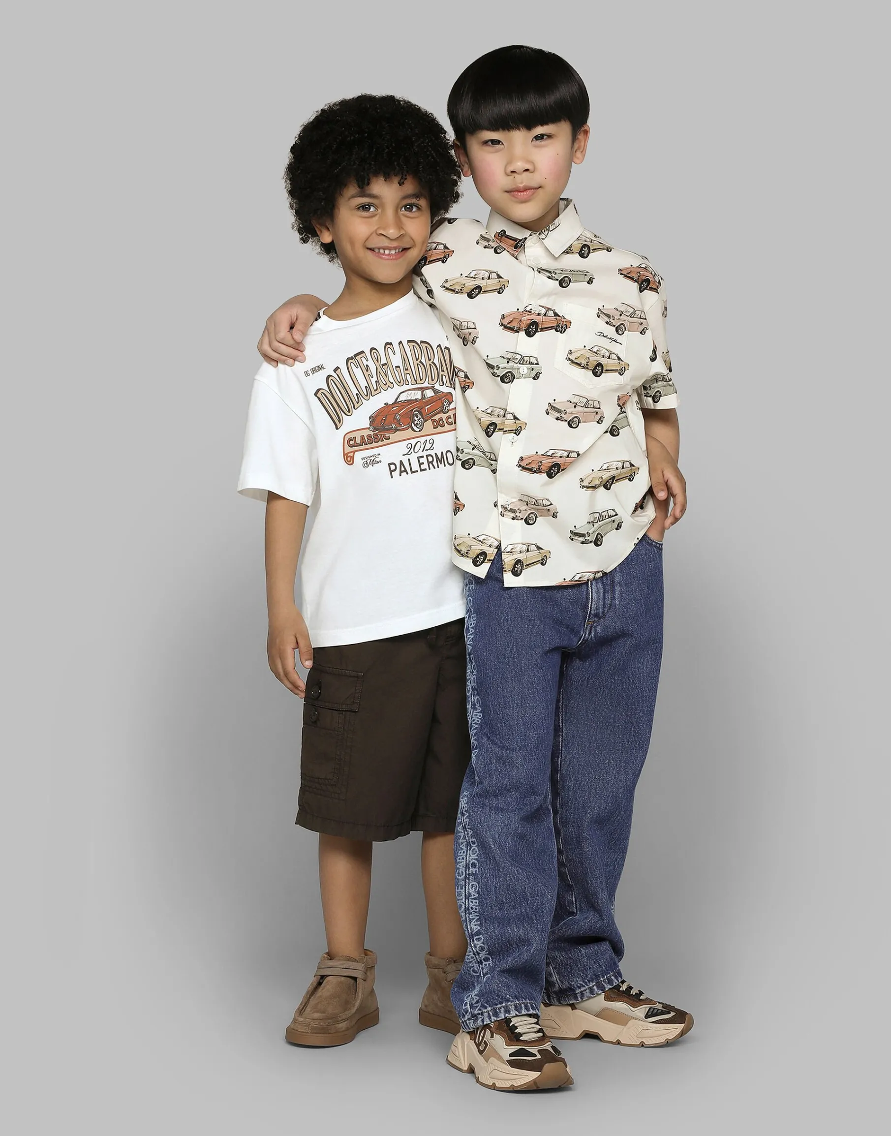 Printed poplin shirt