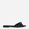 Printed satin sliders