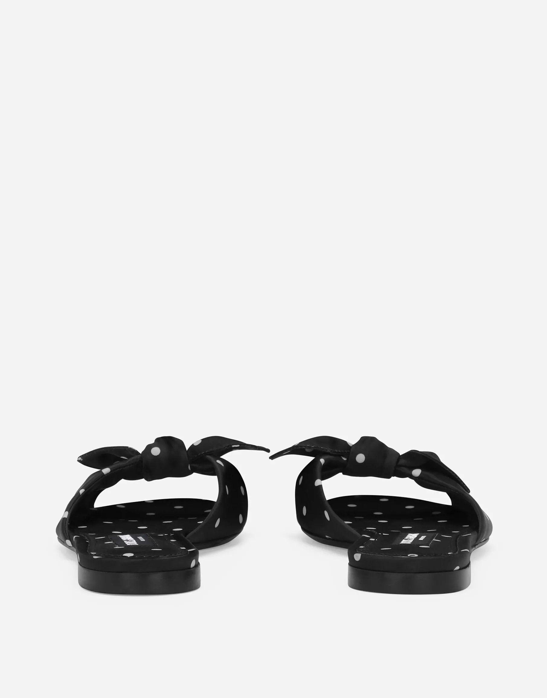 Printed satin sliders