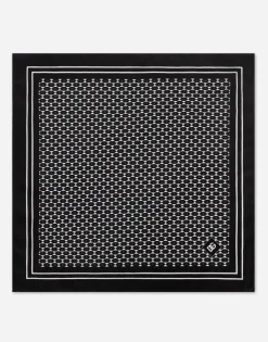 Printed silk pocket square