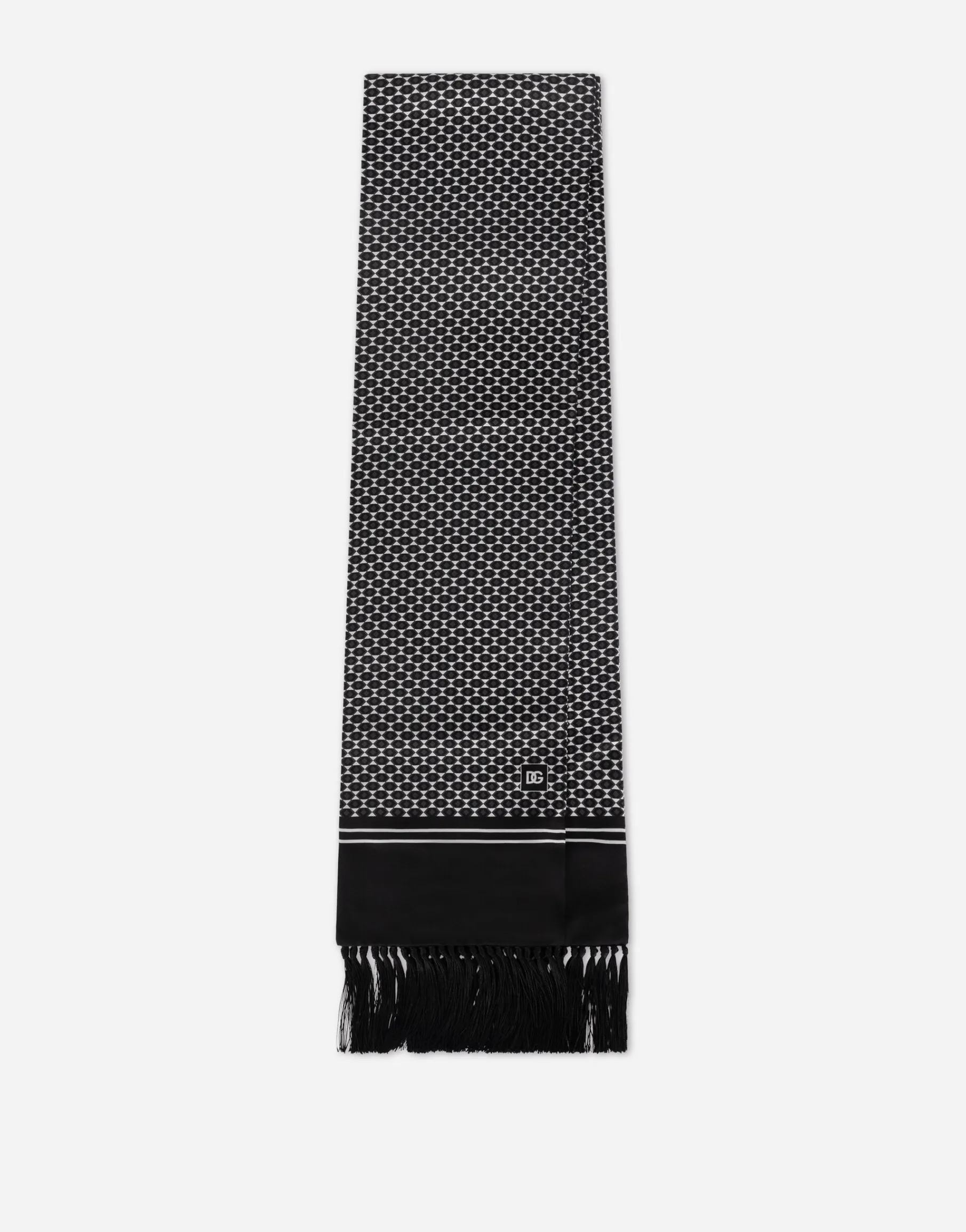 Printed silk scarf