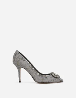 Pump in Taormina lace with crystals