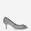 Pump in Taormina lace with crystals