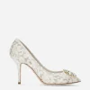 Pump in Taormina lace with crystals