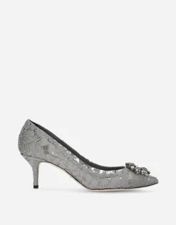 Pump in Taormina lace with crystals