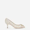 Pump in Taormina lace with crystals