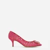 Pump in Taormina lace with crystals