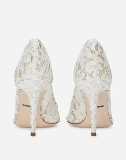 Pump in Taormina lace with crystals
