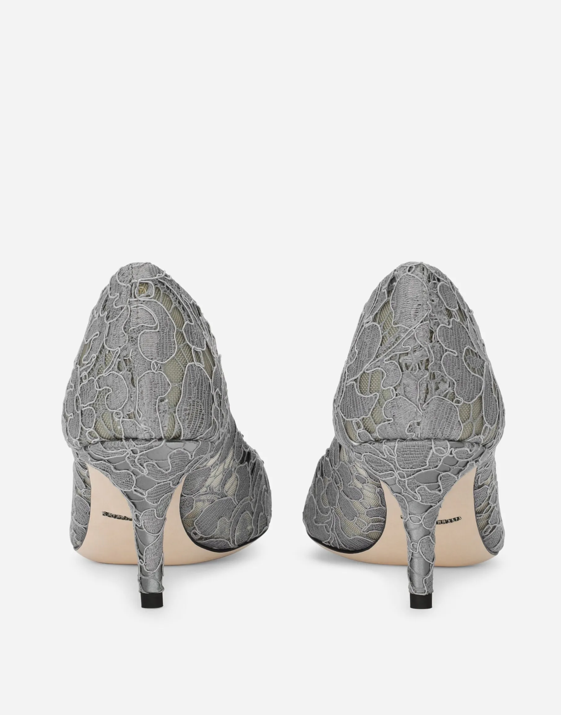 Pump in Taormina lace with crystals