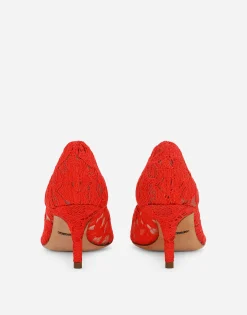 Pump in Taormina lace with crystals