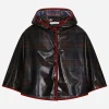 PVC cape with tartan print