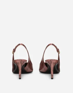 Python skin slingbacks