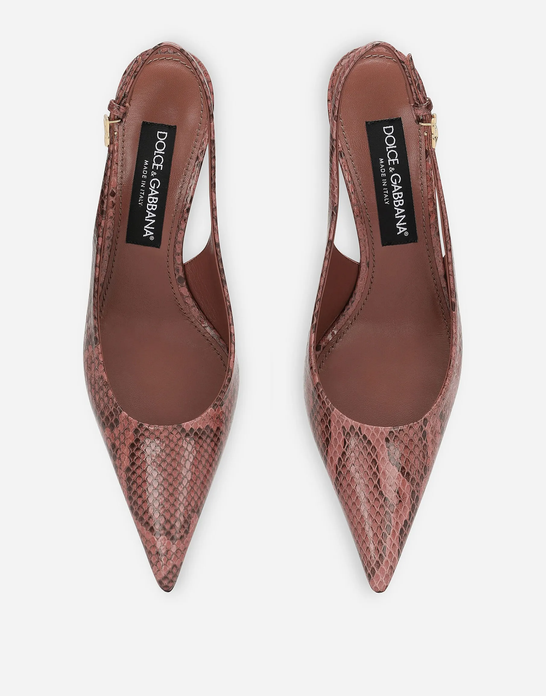 Python skin slingbacks