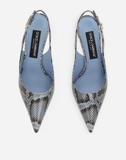 Python skin slingbacks