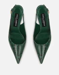Python skin slingbacks