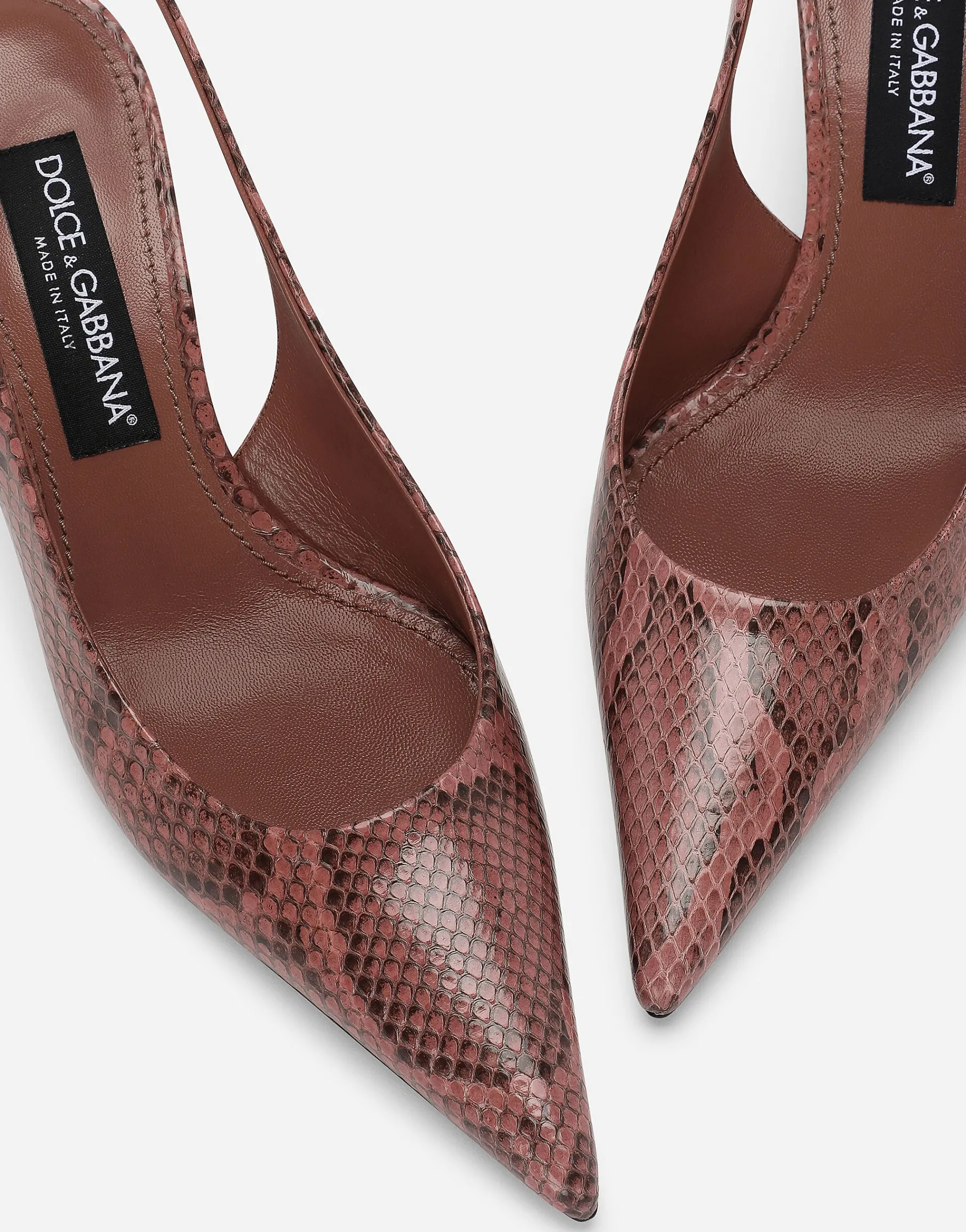 Python skin slingbacks