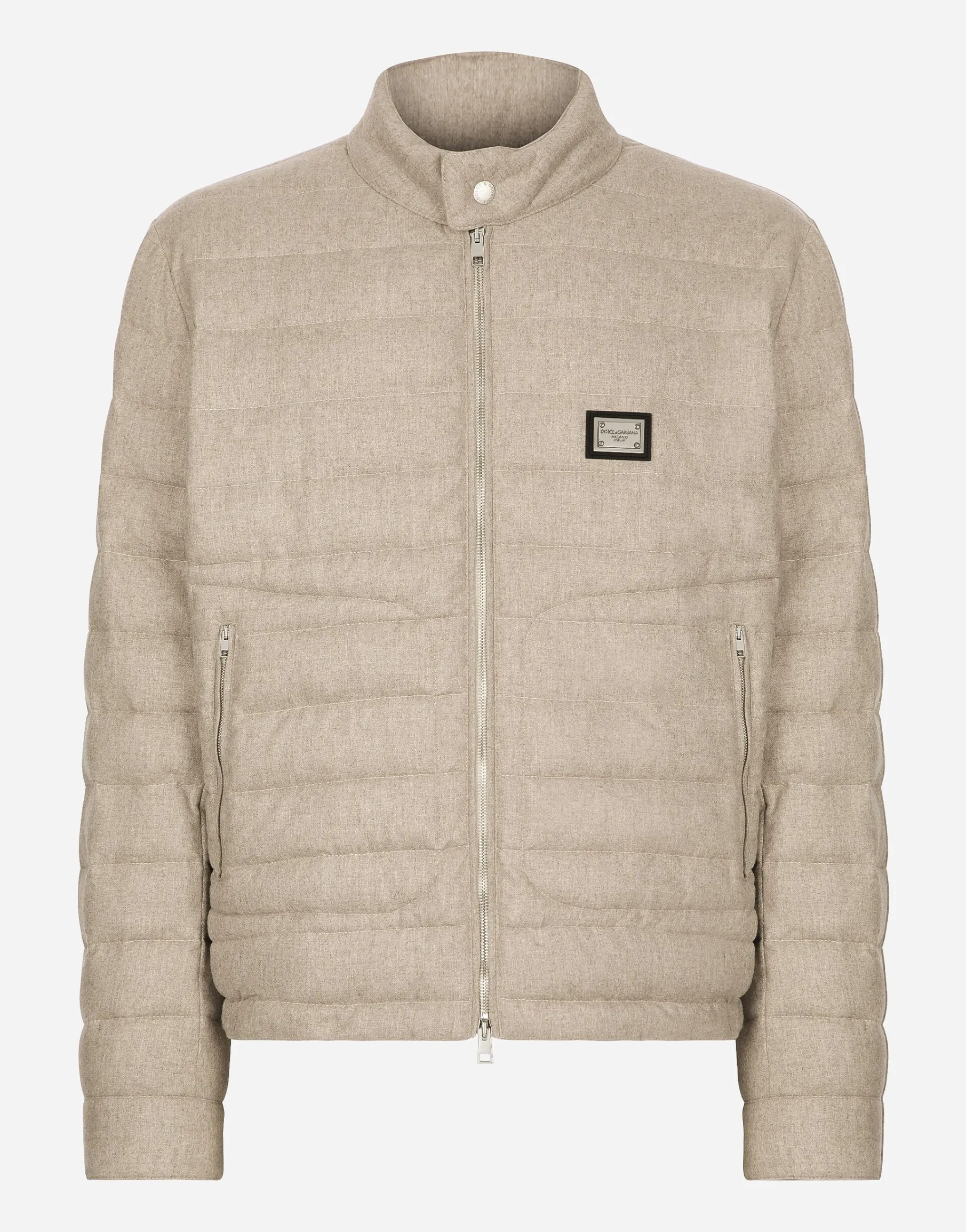 Quilted cashmere jacket
