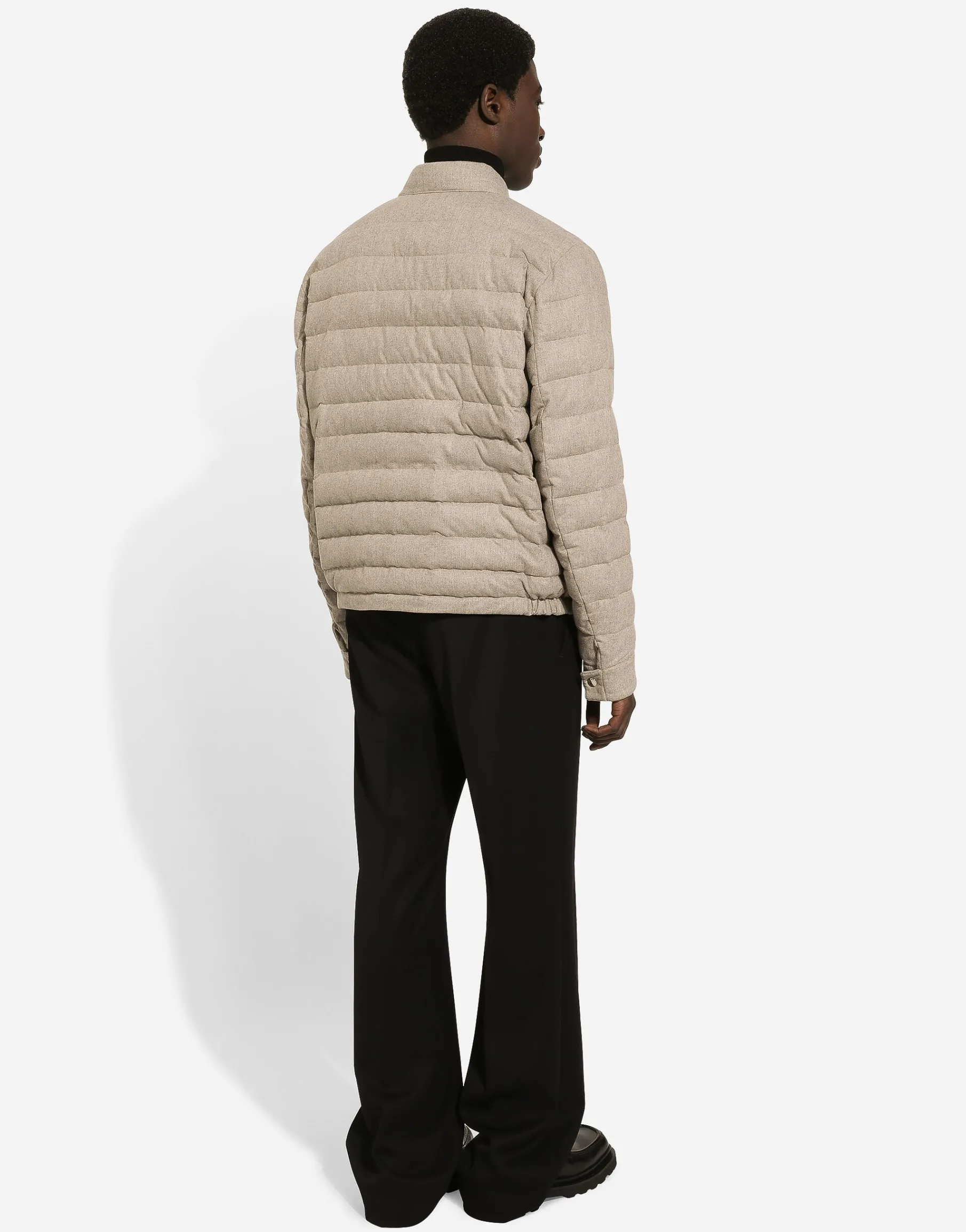 Quilted cashmere jacket