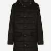 Quilted cashmere parka