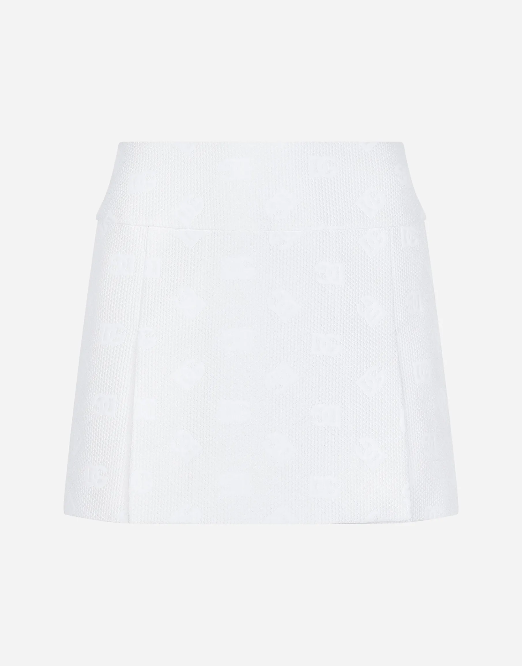Quilted jacquard miniskirt with DG logo