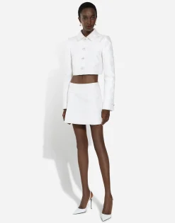 Quilted jacquard miniskirt with DG logo