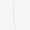 Rainbow alphabet 18 kt yellow gold twisted wire chain bracelet