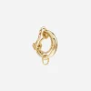 Rainbow Alphabet clip-on earring in yellow 18kt gold