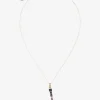 Rainbow alphabet J pendant in yellow gold with multicolor fine gems