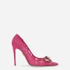 Rainbow lace pumps in lurex lace