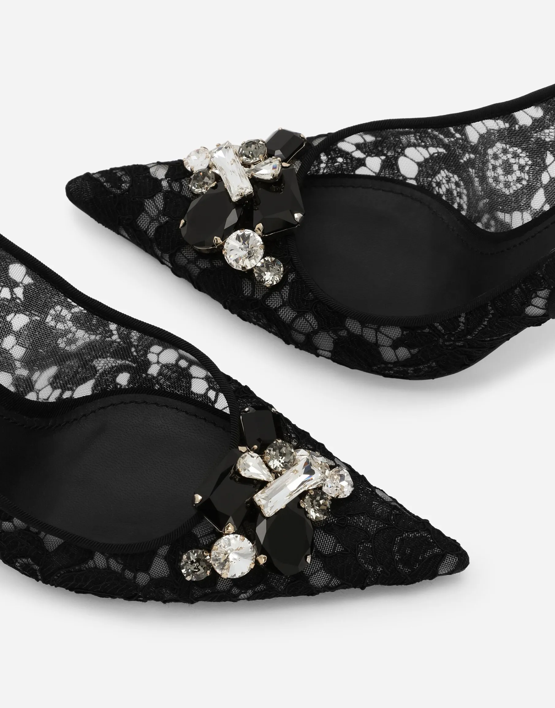 Rainbow lace slingbacks in lurex lace