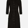 Raschel tweed midi dress