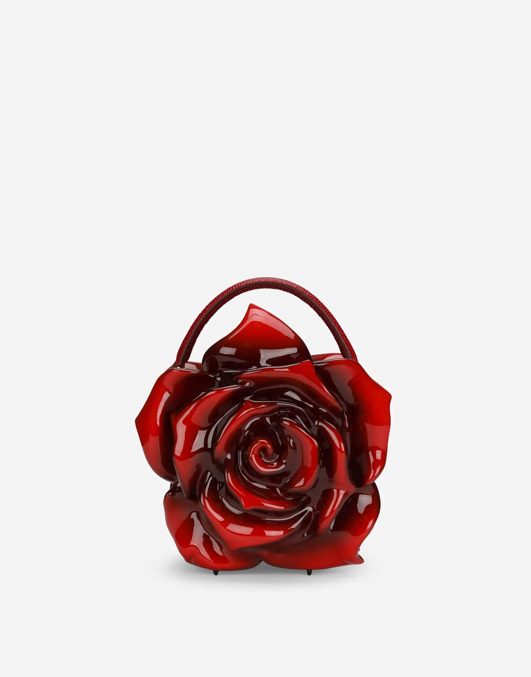 Resin rose-design Dolce Box bag